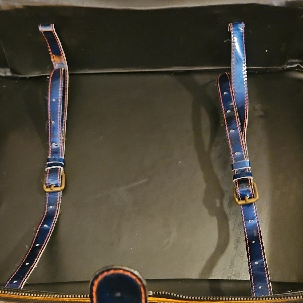 Fendi Black and Red Travel Bag with Blue and Yellow Accents - Picture 11 of 14